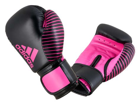 Adidas Wako Kickbox Wettkampf Boxhandschuhe Leder Black Pink Kickbox