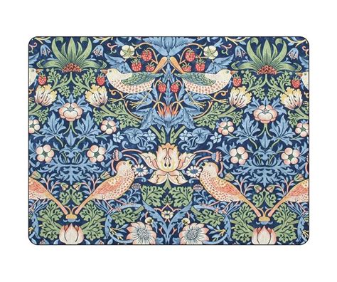 Pimpernel William Morris Strawberry Thief Blue Placemats Set Of 4