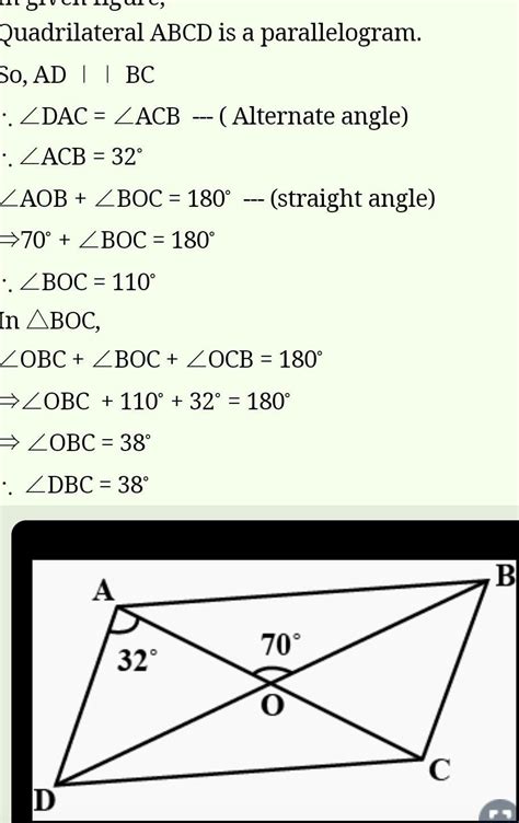 The Diagonals Ac And Bd Of A Parallelogram Abcd Intersect Each Other