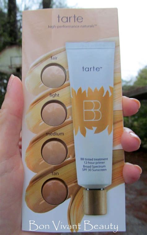 Bon Vivant Beauty: Tarte BB Tinted Treatment 12-Hr Primer in Fair, Light, Medium and Tan Swatches