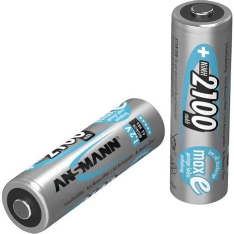 Ansmann MaxE HR06 Pile Rechargeable LR6 AA NiMH 2100 MAh 1 2 V 1 Pc S