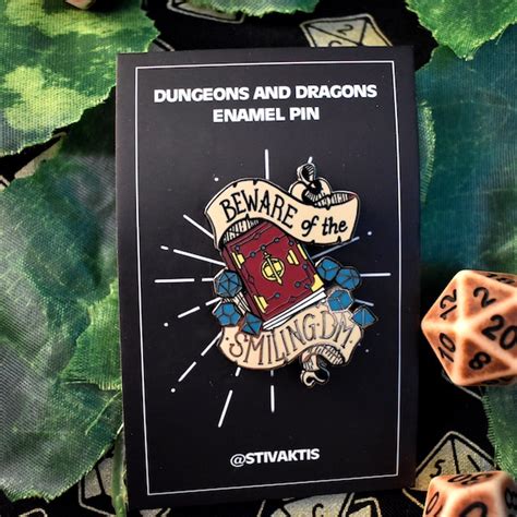 Dnd Enamel Pin Etsy