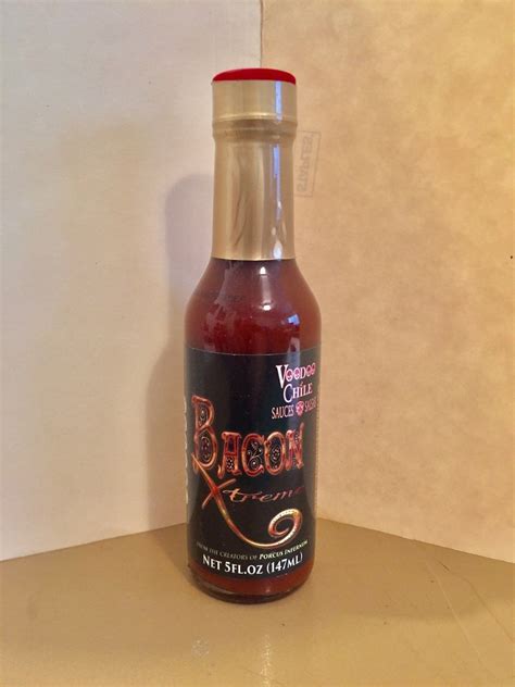 Voodoo Chili Extreme Bacon Hot Sauce Scorched Lizard Sauces