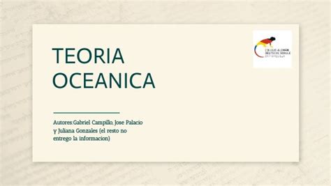 Teoria Oceanica