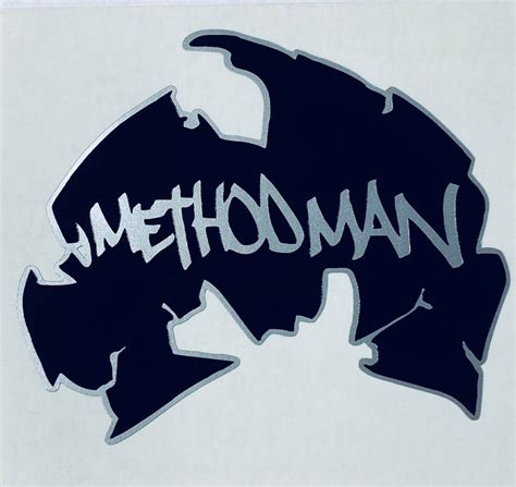Method Man Logo Black And Silver Wutang Clan Vinyl Decal Etsy