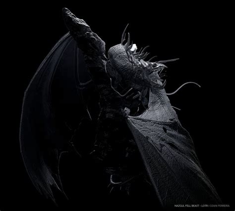 ArtStation - Nazgul Fell Beast, Ozani Ferreira | Beast, Alien creatures ...