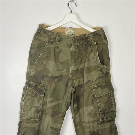 Vintage American Eagle Cargo Camo Pants Size 30x30 Depop