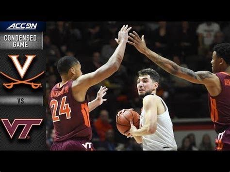 Virginia Vs Virginia Tech Condensed Game 2018 19 ACC Basketball