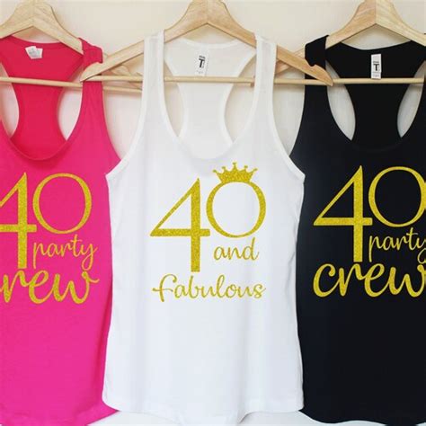 Hello 40 Shirt 40th Birthday Shirt Forty Shirt Womens Etsy