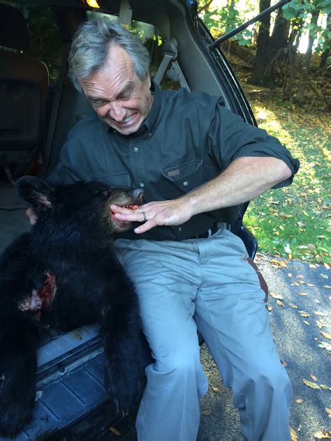 Kennedy With The Bear RFK Jr Dead Bear Cub Story Know Your Meme