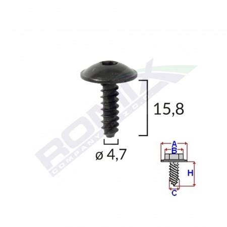 Surub Fixare Elemente Roata Pentru Vag X Mm Negru Set Buc