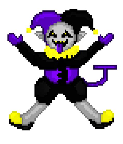 Jevil Pixel Art 2 Deltarune By Eve Acatty On Deviantart