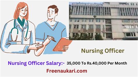 Sir Ganga Ram Hospital Nursing Officer Recruitment 2023 FreeNaukari