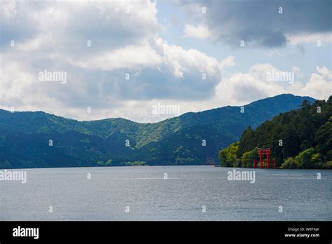 Hakone Japan Th May The Landscape View With Torii Of Hakone