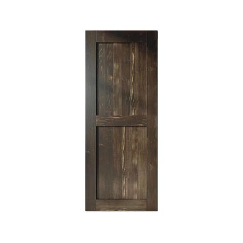 Homacer In X In H Frame Ebony Solid Natural Pine Wood Panel