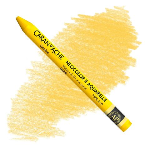 Caran D Ache Neocolor Ii Water Soluble Wax Pastels Yellow No