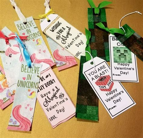 DIY Valentine Bookmarks for Classmates plus Free Printable Tag! | Diy ...