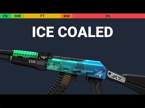 AK 47 Ice Coaled Skin Float And Wear Preview YouTube