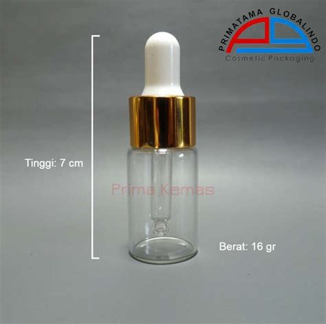 Jual Botol Kaca Pipet 10 Ml Botol Kaca Serum Tetes Prima Kemas