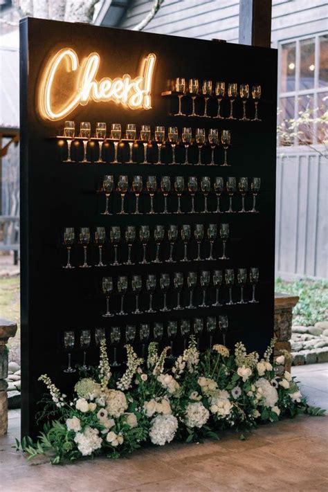 Bubbly Bliss Elevate Your Event With A Chic Champagne Wall For A