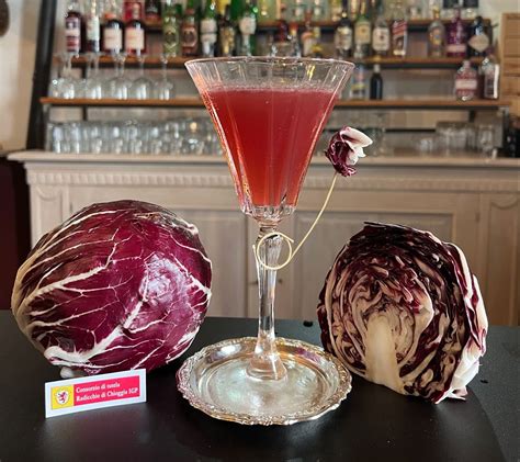 Il Radicchio Di Chioggia IGP Servito Nel Bicchiere Nasce Un Cocktail A