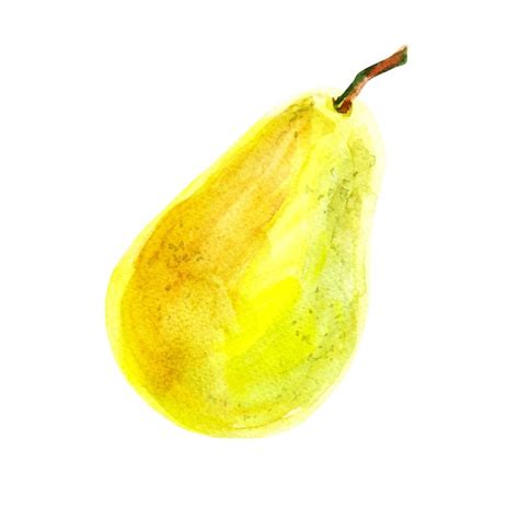 Premium Photo Fresh Ripe Yellow Honey Pear Fruit Isolated On A White