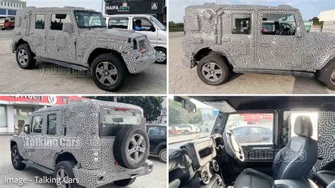 2023 Mahindra Thar 5 Door Interiors Spied Rear Legroom Boot Space