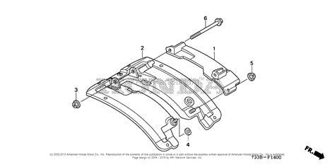 Honda FC600 A ROTOTILLER, JPN, VIN# FAMJ-1000001 Parts Diagram for FENDER