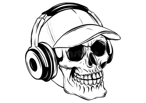 Skeleton Listening To Music Stock Illustration - Illustration of listening, musical: 2028655