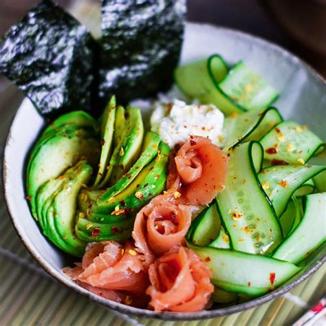 Smoked Salmon And Avocado Rice Bowl By Sudachirecipes Quick And Easy