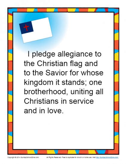 Christian Pledge Archives - Children's Bible Activities | Sunday School Activities for Kids