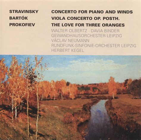 Stravinsky Concerto For Piano And Winds Bart K Viola Concerto