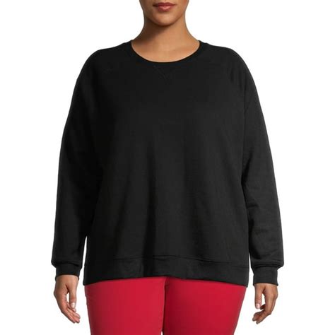 Terra And Sky Womens Plus Size Fleece Athleisure Sweatshirt