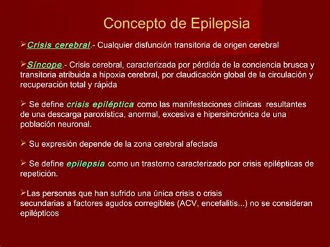 Epilepsia y síndrome convulsivo PPT