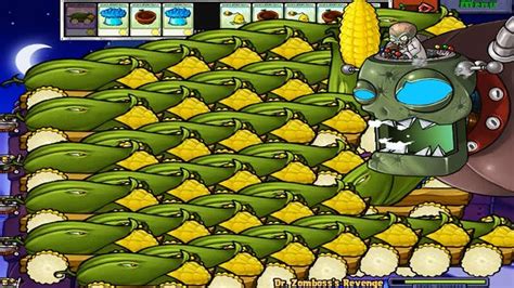 Plants Vs Zombies Hack Cob Cannon Vs Dr Zomboss YouTube