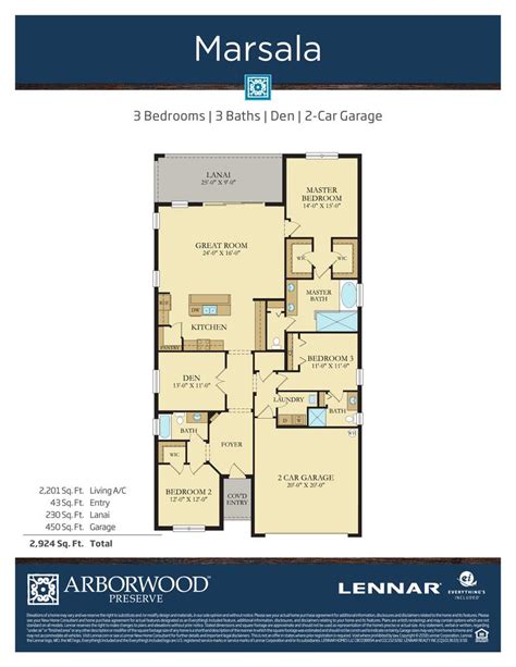 Marsala Floor Plan Lennar Floorplans Click