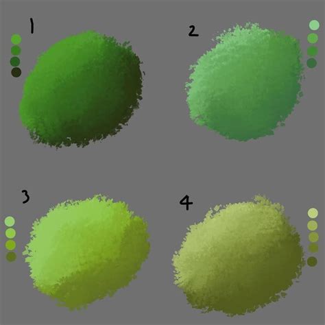 Spent the afternoon practicing shading by drawing bushes. I made each ...