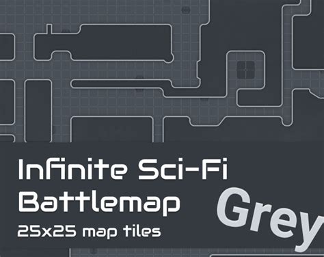 Infinite SciFi Battlemap - Grey by Lazarus