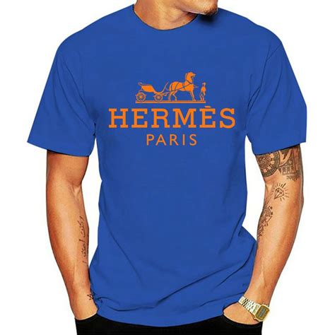 Футболка Hermes, размер 44, цвет синий, 100%Хлопок - купить по выгодной ...