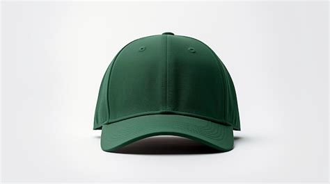 Premium Photo Photo Of Green Baseball Cap Isolated On White Background