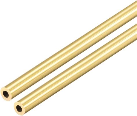 Uxcell Brass Round Tube 300mm Length 6mm Od 1 5mm Wall Thickness Seamless Straight