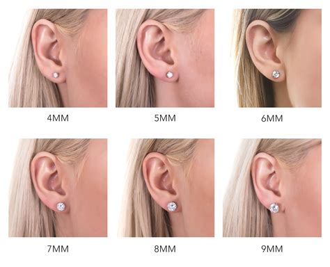 Stud Earrings Size Chart And Guide Wholesale