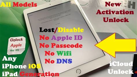 Unlock ICloud Activation Lock Without Apple ID DNS WIFI Tool All Models