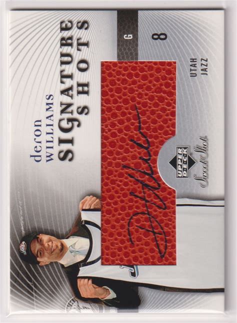 Yahoo Nba Deron Williams Auto Upper Deck Sweet Shot