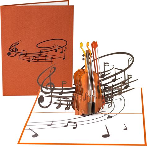 Violin Musical Instrument Pop up Card - Etsy