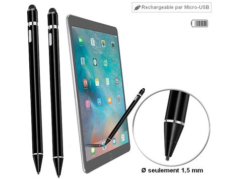 Stylet Actif Pour Crans Tactiles Ipad Pro Et Iphone Avec Accu