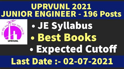 UPRVUNL Jr Engineer Vacancy 2021 UPRVUNL JE Syllabus UPRVUNL JE