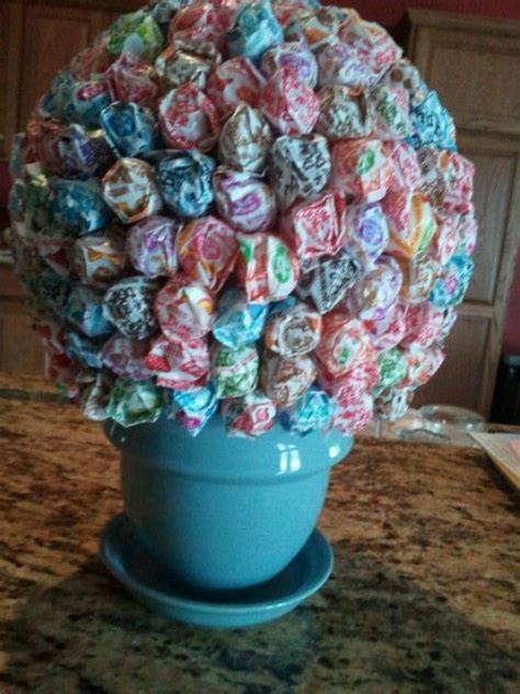 Dum Dum Flowers Just A Styrofoam Ball Big Bag Of Dum Dums And A