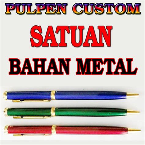 Jual Pulpen Souvenir Pen Paku Metal Custom Logo Laser Grafir Polos