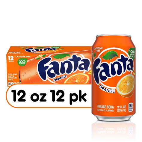 Fanta Orange Soda Fruit Flavored Soft Drink 12 Fl Oz 12 Pack Beauty